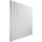 Ekena Millwork Shoreline EnduraWall Decorative 3D Wall Panel, White, 19 5/8"W x 19 5/8"H WP20X20SOWH - alternate 4
